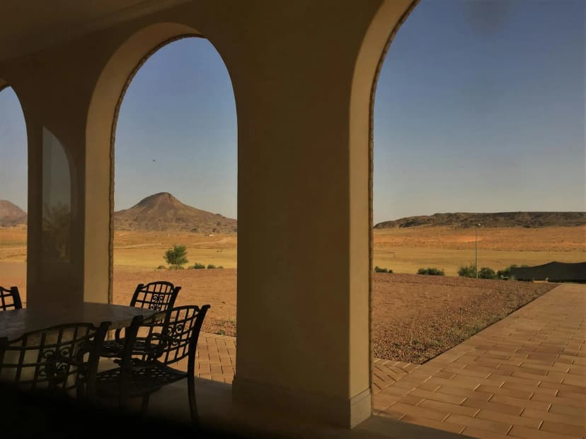Hail desert landscape