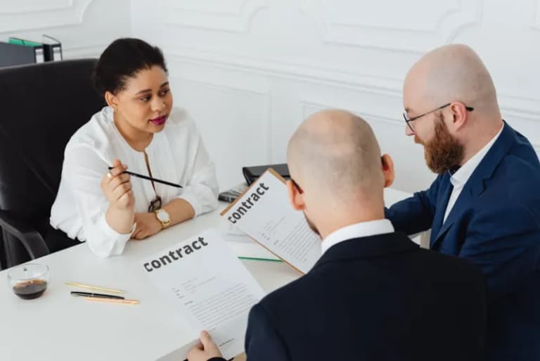 Business negotiation and contract signing