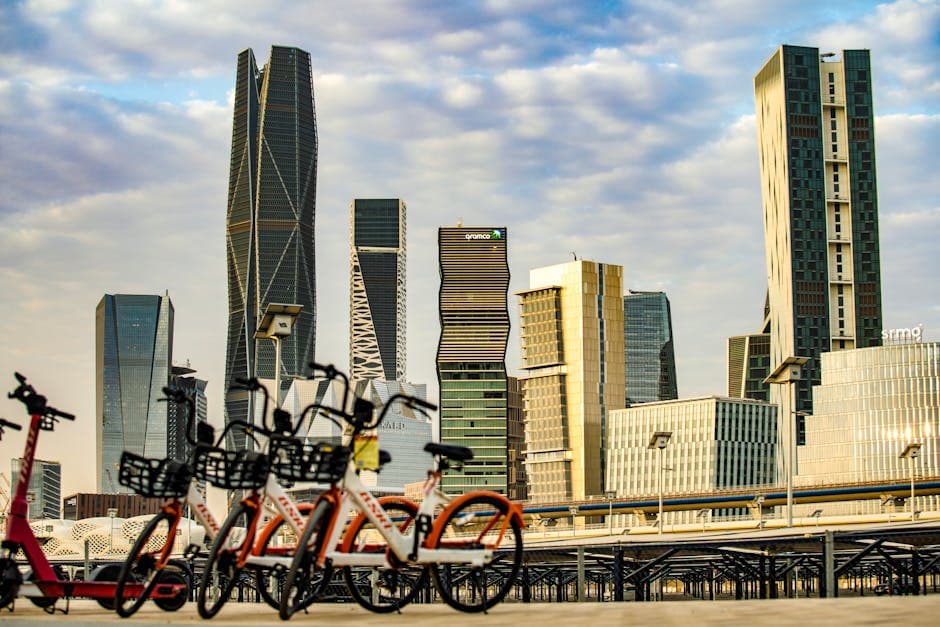Saudi Arabia skyline with modern construction