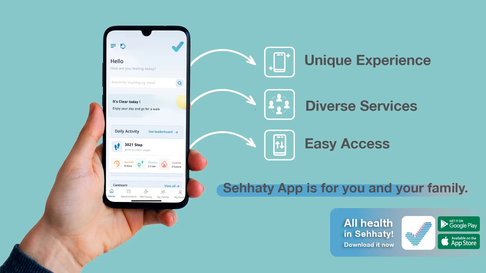 Sehhaty app - Saudi Arabia official health app